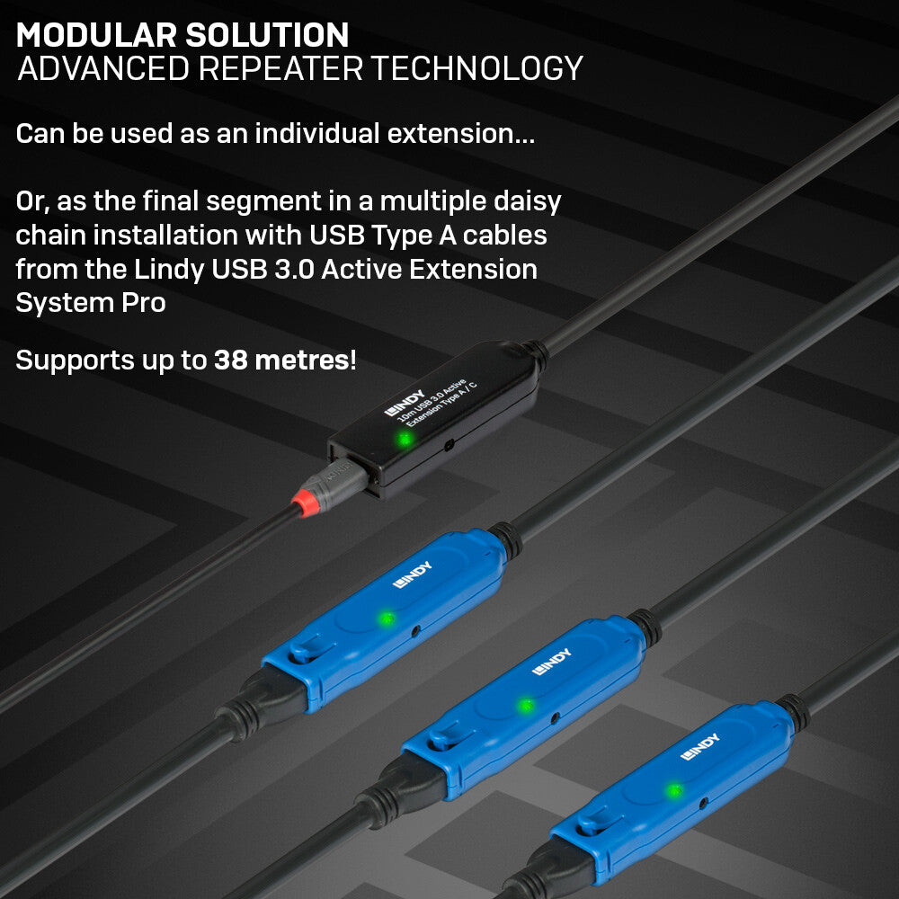 Lindy 10m USB 3.0 Active Extension Type A to C - image 8