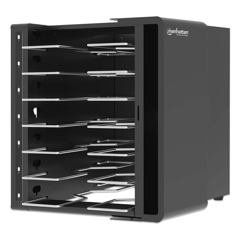 Manhattan Laptop Charging Cabinet Desktop via USB-C 16" 7-bay via USB-C 65W, Suitable for USB-C laptops (to - image 4