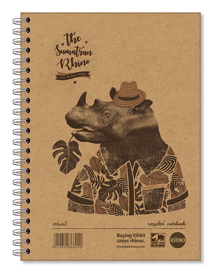 RHINO SRTWA5-8-P writing notebook A5 160 sheets Light brown