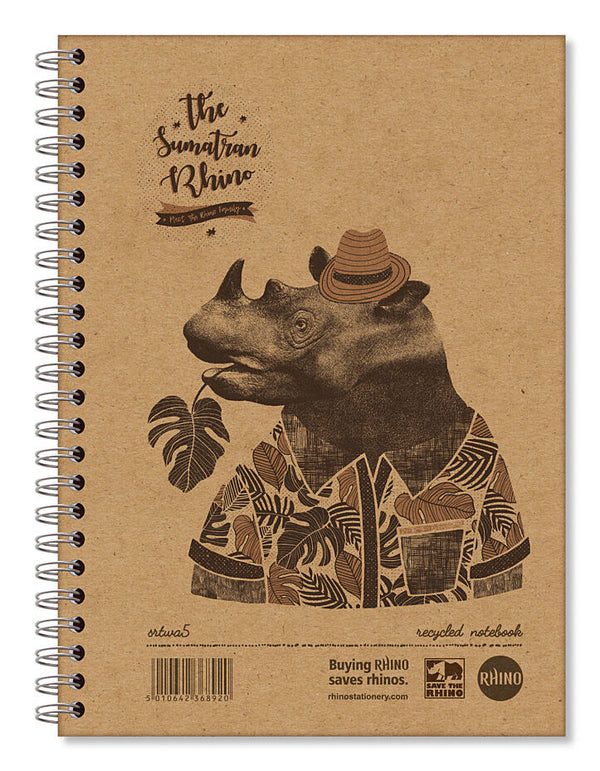 RHINO SRTWA5-8-P writing notebook A5 160 sheets Light brown