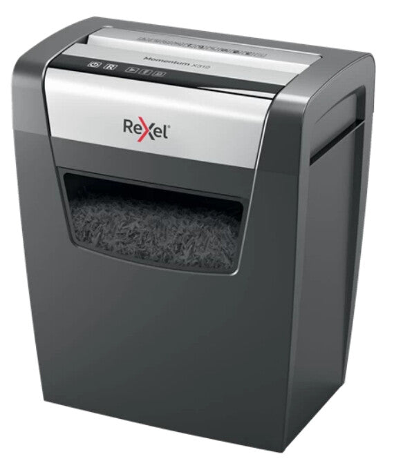 Rexel X312 paper shredder Cross shredding 22 cm Black, Silver - image 4
