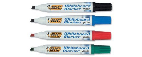BIC Velleda Whiteboard 1701 marker 4 Bullet tip Black, Blue, Green, Red