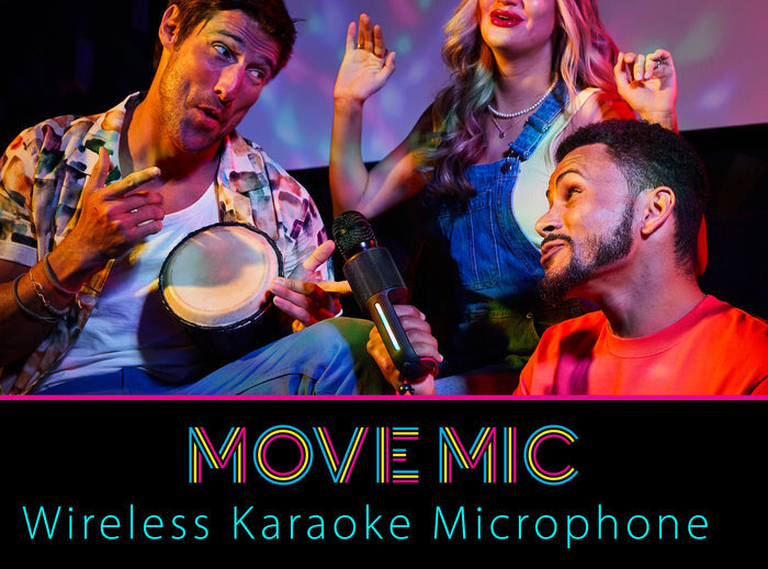 The Singing Machine Move Mic Black Karaoke microphone
