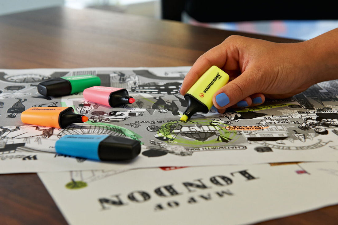 STABILO BOSS MINI, Pack with 5 colors: yellow, blue, green, orange, pink - image 5