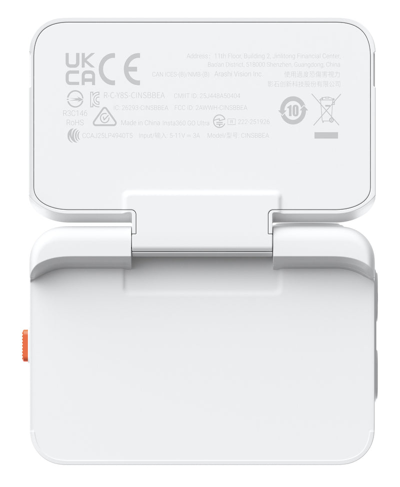 Insta360 GO Ultra Standard Bundle action sports camera 4K Ultra HD 25.4 / 1.28 mm (1 / 1.28") Wi-Fi 52.9 g