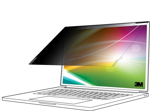 3M Bright Screen Privacy Filter for 13.3in Full Screen Laptop, 16:9, BP133W9E