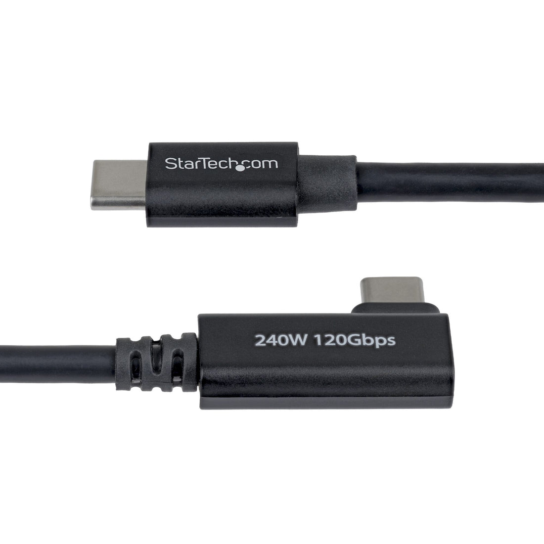 StarTech.com 2.6ft (80cm) Right Angle Thunderbolt 5 Cable, 80Gbps/Up to 120Gbps, 240W PD, 8K 60Hz, Certified - image 4