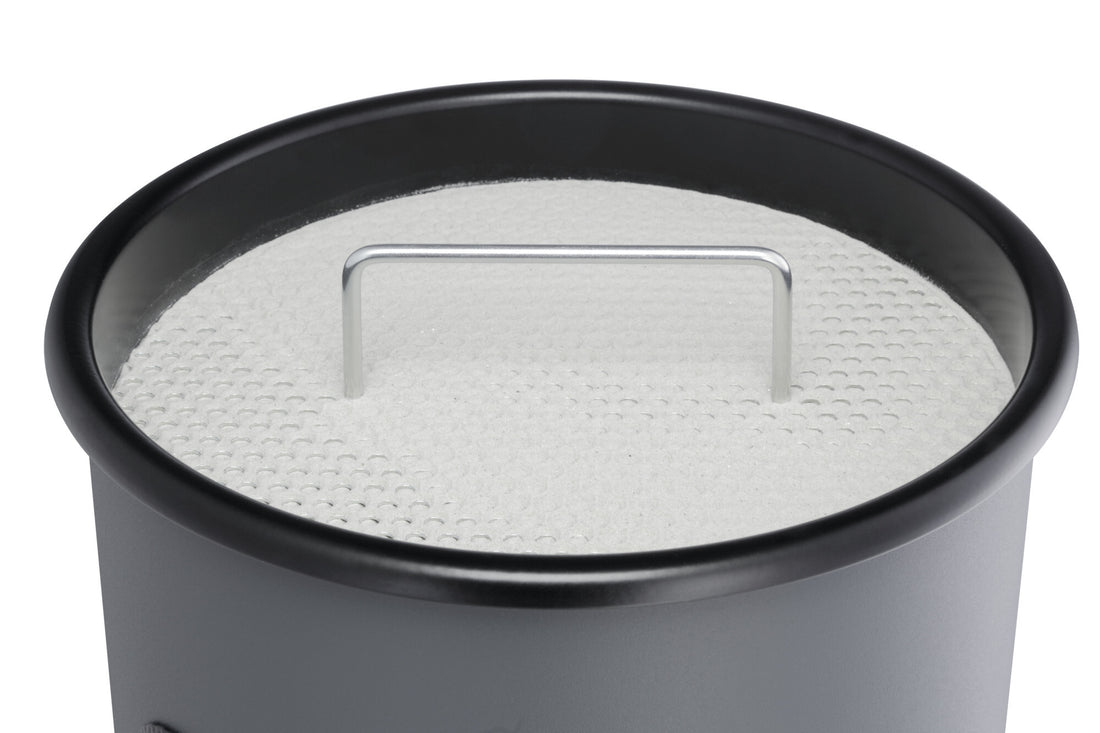 Durable 333023 trash can 17 L Round Metal Silver - image 4