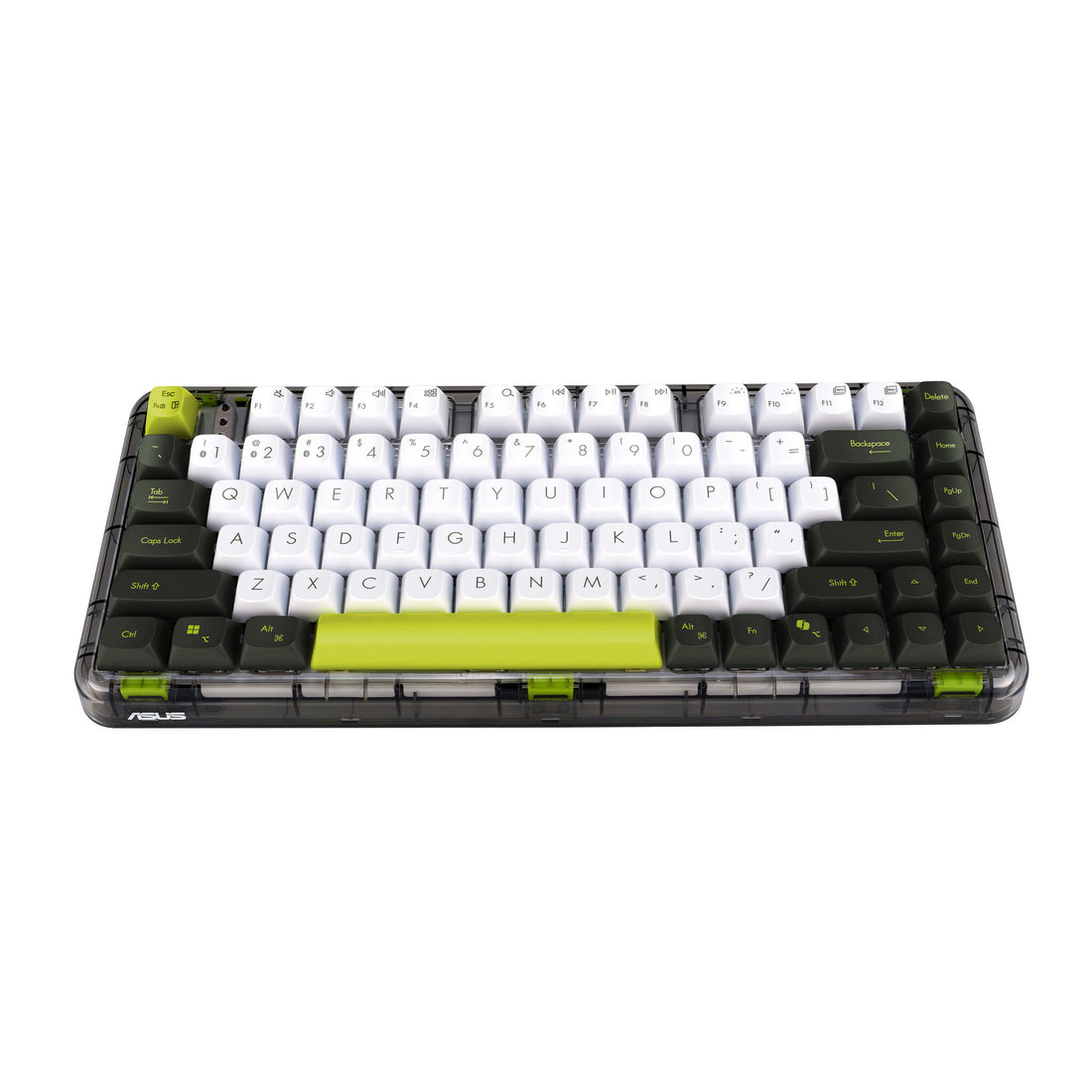 ASUS Jelly75 KD201 keyboard Universal USB + RF Wireless + Bluetooth Green, White, Black - image 2
