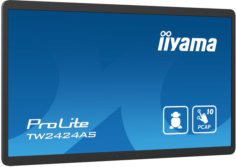 iiyama TW2424AS-B1 computer monitor 60.5 cm (23.8") 1920 x 1080 pixels 4K Ultra HD Touchscreen Black