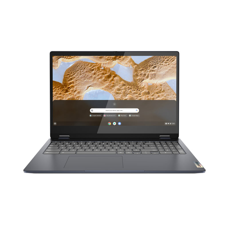 Lenovo IdeaPad Flex 3 Chrome 15IJL7 Intel® Celeron® N N4500 Chromebook 39.6 cm (15.6") Touchscreen Full HD 4 GB LPDDR4x-SDRAM 64 GB eMMC Wi-Fi 6 (802.11ax) ChromeOS UK English Blue
