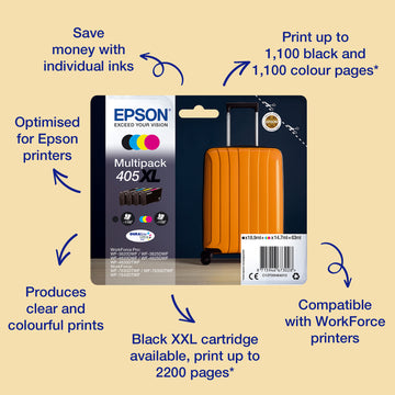 Epson Singlepack Black 405XXL DURABrite Ultra Ink