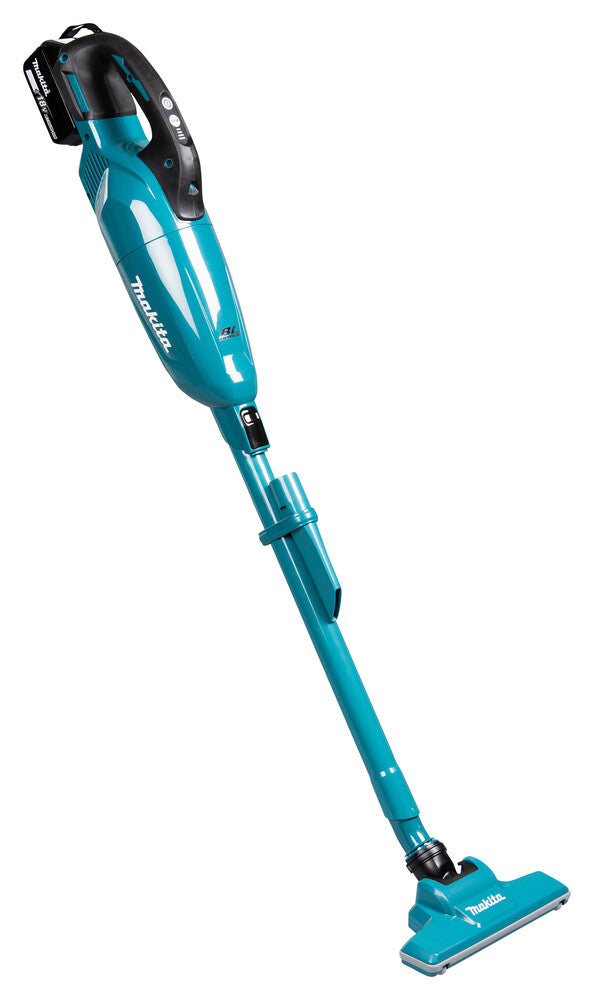 Makita DCL284FZB stick vacuum/electric broom 2-in-1 stick vacuum Battery Dry Black, Teal