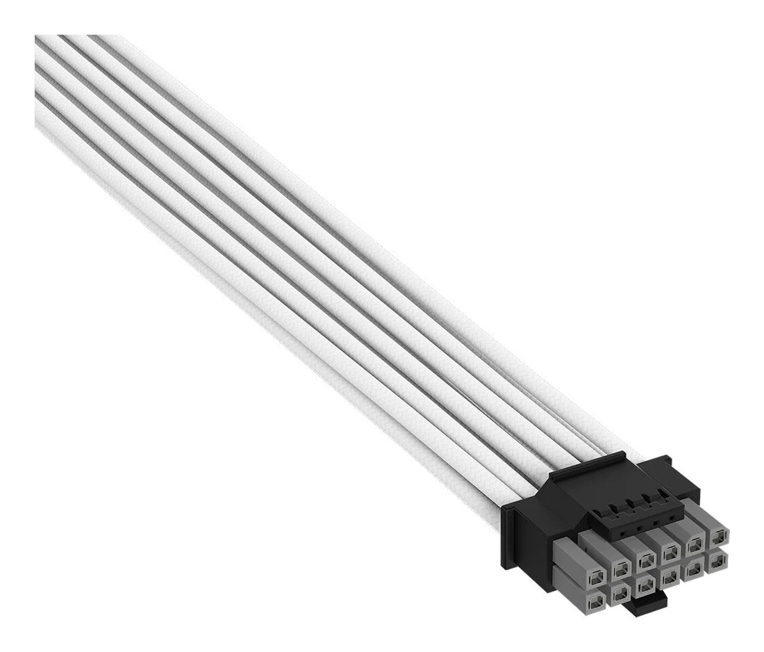 Corsair Elite Premium Individually Sleeved, PCIe 12V-2x6 to 2x 8-pin (6+2 split) PCIe Cable - White - image 3