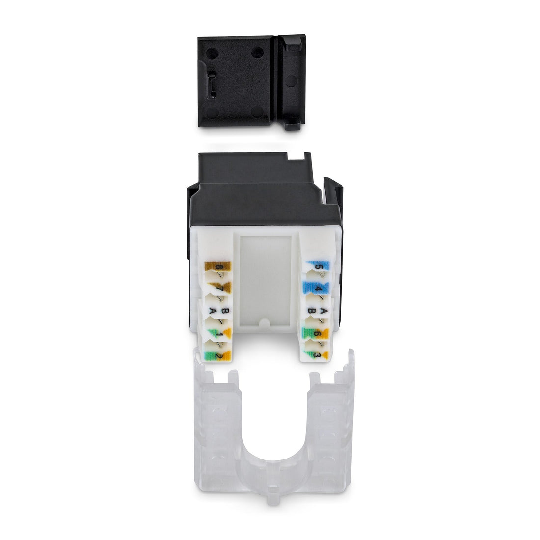 StarTech.com Cat6 Keystone Jack, 24-Pack RJ45 Ethernet Keystone Jacks, UTP Cat6 Wall Jack, 180-Degree 110 - image 2