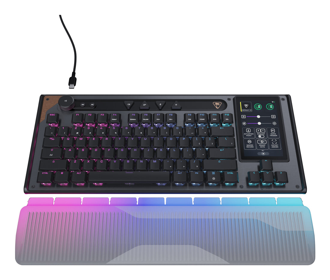 Turtle Beach Command Series KB7 TKL Wired Gaming Keyboard - 4.3” Touchscreen Command Display, Titan - image 3