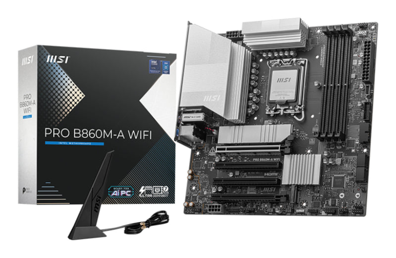 MSI PRO B860M-A WIFI motherboard Intel B860 LGA 1851 (Socket V1) micro ATX
