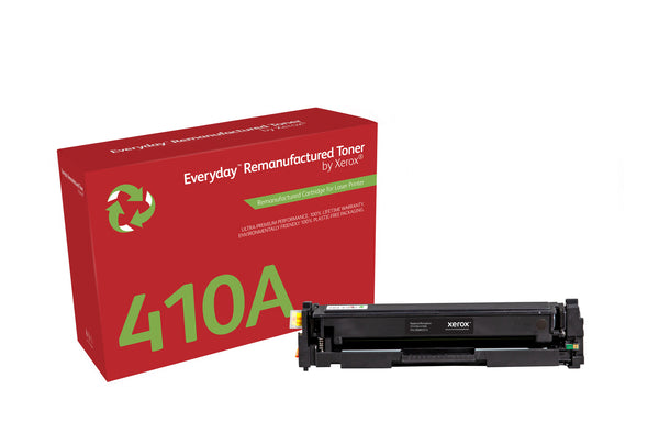 Everyday™ Black Remanufactured Toner by Xerox compatible with HP 410A (CF410A), Standard capacity