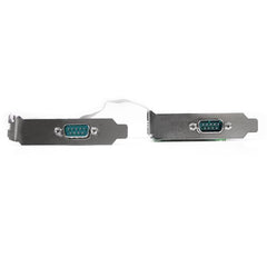 StarTech.com 2-Port Low Profile Native RS232 PCI Express Serial Adapter Card, 16550 UART, PCIe to Dual Serial DB9, Windows & Linux, TAA - Replaced by PEX2S953LP