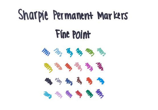 Sharpie Fine marker 24 Fine tip Black - image 6
