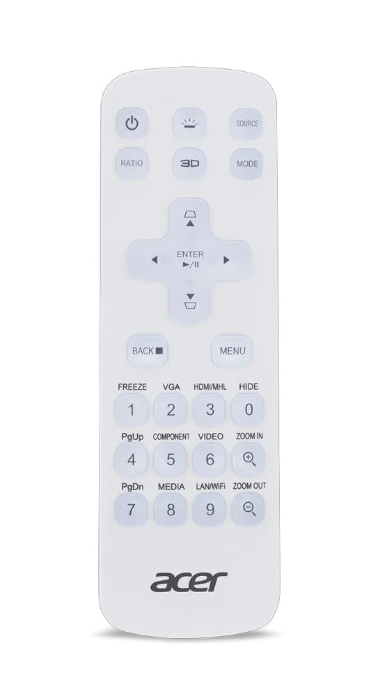 Acer MC.JQ011.005 remote control IR Wireless Universal Press buttons