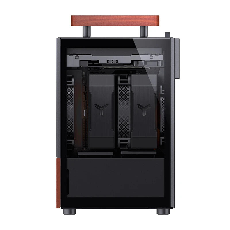 Jonsbo T6 Midi Tower Black, Wood - image 2