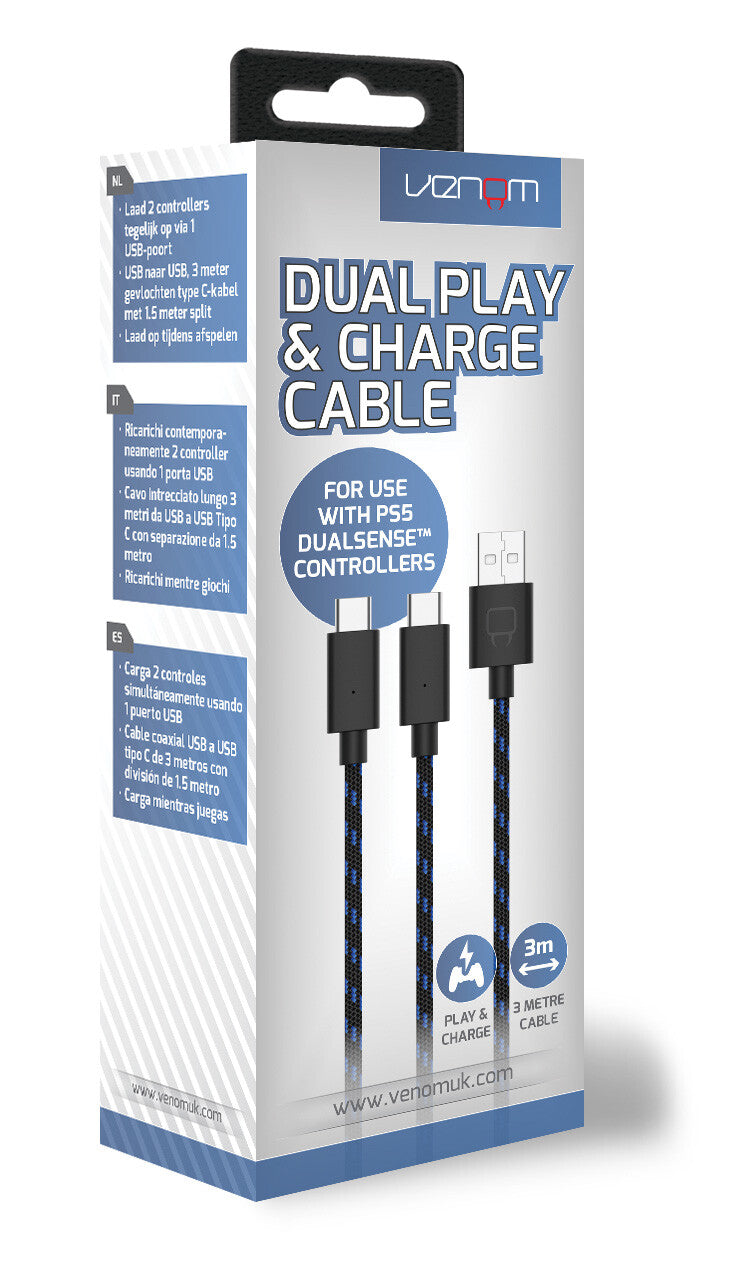 Venom DUAL PLAY & CHARGE CABLE FOR PS5