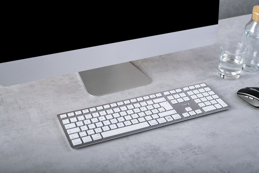 CHERRY KW 9100 SLIM FOR MAC keyboard Universal USB + Bluetooth QWERTY Nordic Silver - image 2