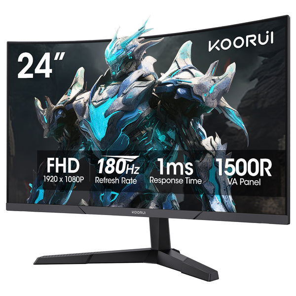 Koorui 24" FHD 180Hz Curved Gaming Monitor (24E6CA)