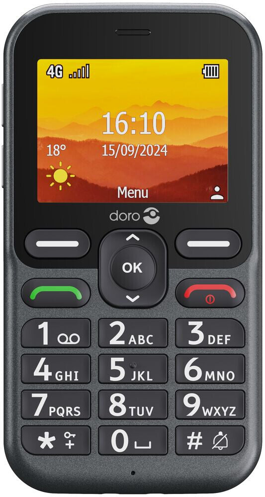 Doro Leva L10 6.1 cm (2.4") 118.9 g Graphite Senior phone