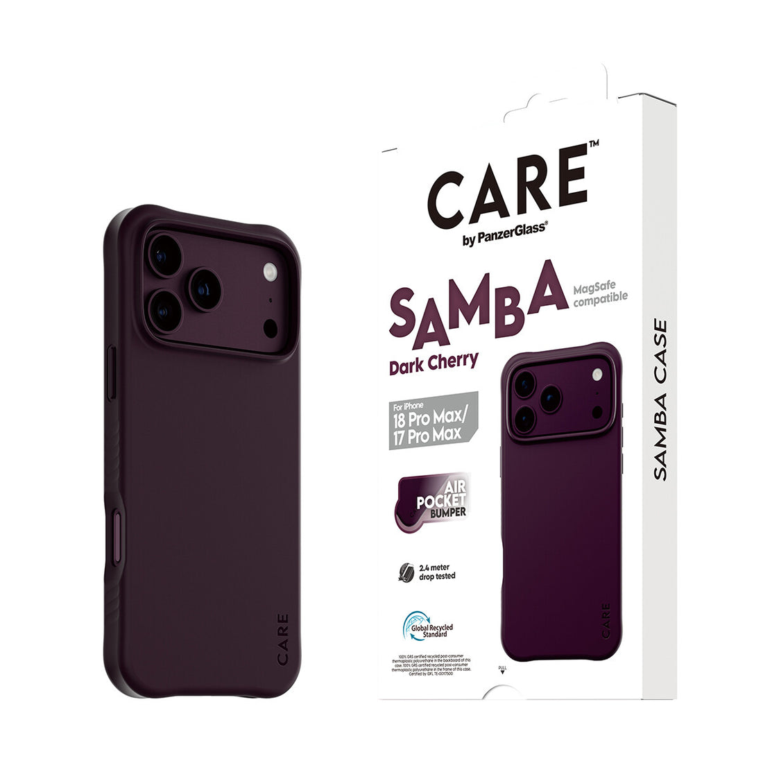 PanzerGlass CARE by Samba Case Dark Cherry w. MagSafe iPhone 18 Pro Max | 17 Pro Max - image 6