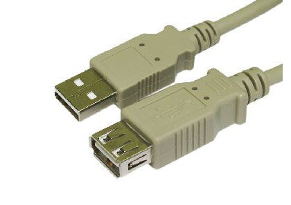 Cables Direct USB2-025 USB cable USB 2.0 5 m USB A Beige | Back to the ...