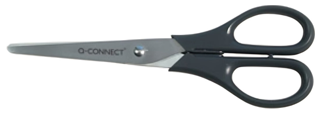Q-CONNECT KF01228 stationery/craft scissors Art & Craft scissors, Office scissors Straight cut Black, Metallic