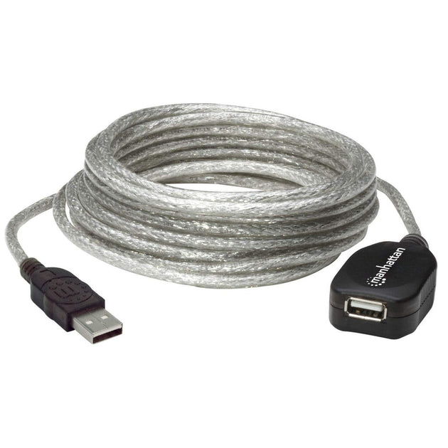 Manhattan USB-A to USB-A Extension Cable, 5m, Male to Female, Active ...