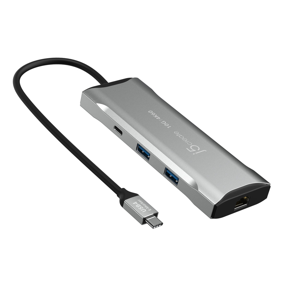 j5create JCD393 4K60 Elite USB-C 10Gbps Mini Dock, Space Grey - image 3