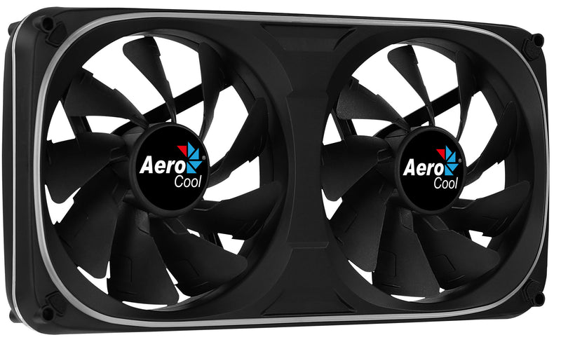 Aerocool ASTRO24 Dual Fan PC 12cm ARGB LED Antivibration Support Black