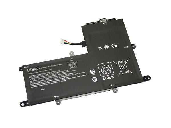 BTI TPN-DB0A compatible 38Wh 2-cell battery for HP CHROMEBOOK 11A-NA