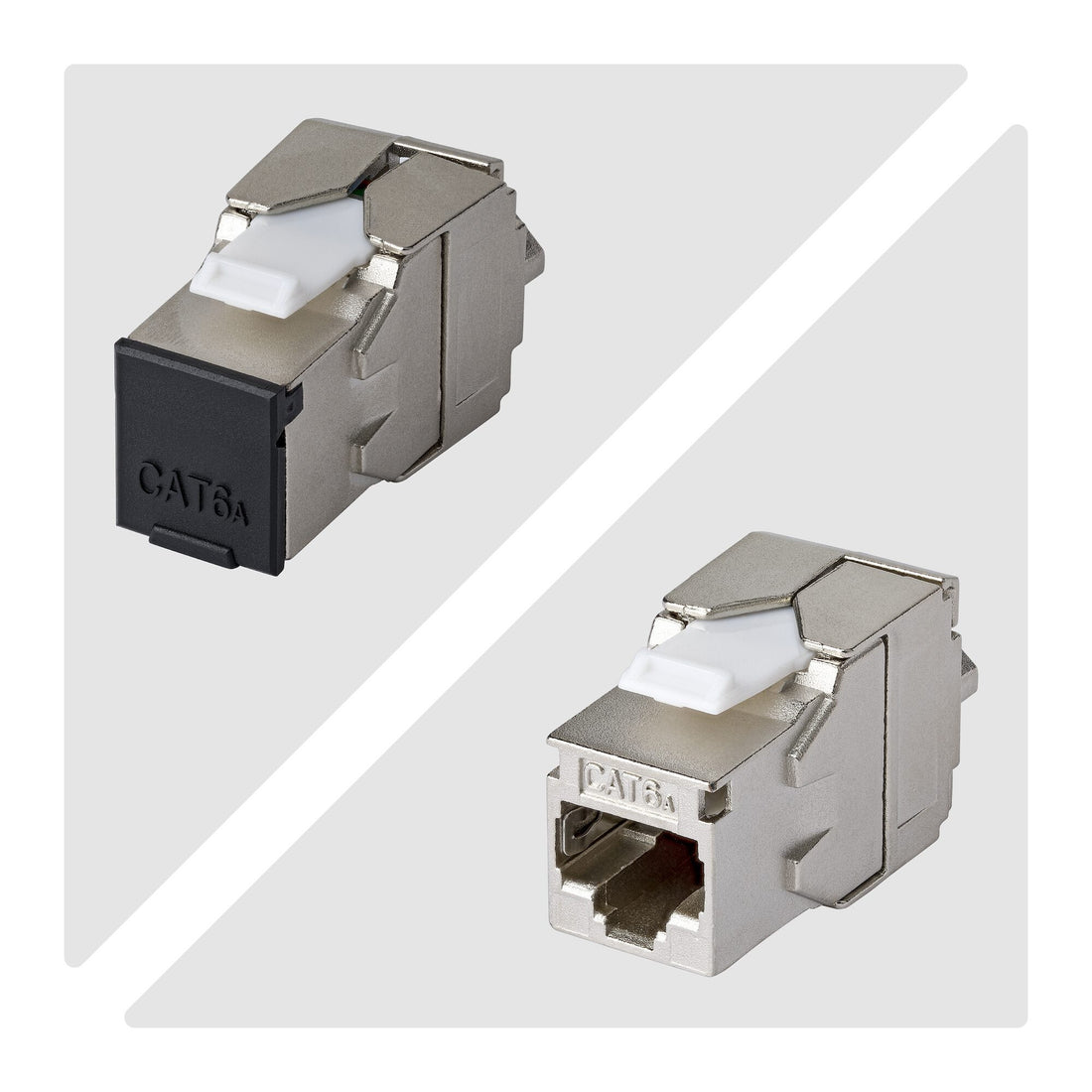 StarTech.com Shielded Cat6a Keystone Jack, 10-Pack RJ45 Ethernet Keystone Jacks, STP Cat6a Wall Jack - image 3