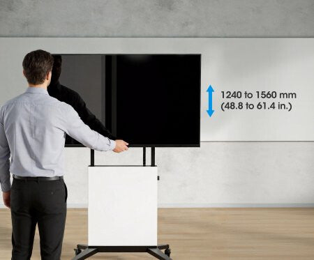 Manhattan Trolley Mount Stand for TV & Monitors (tool free height adjust), For screens:60" to 100",VESA:all - image 4