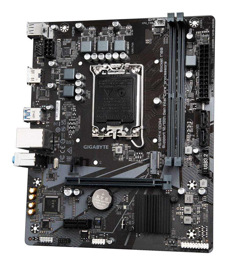 GIGABYTE H610M K DDR4 Motherboard - Supports Intel Core 14th Gen CPUs, 3+1+1 Phases Hybrid Power Design, up to - image 4