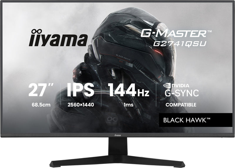 iiyama G-MASTER 27" Black Hawk 144Hz Gaming Monitor (G2741QSU-B1)