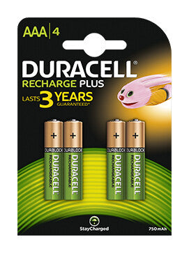 Duracell Rechargeable Plus AAA Rechargeable battery Nickel-Metal Hydride (NiMH)