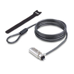 StarTech.com Slim Lock K-Slot Compatible, 5ft (1.5m) Locking Cable, Desk Anti-Theft Security For Laptop/Notebook, Cut-Resistant Steel Cable, Combination Lock