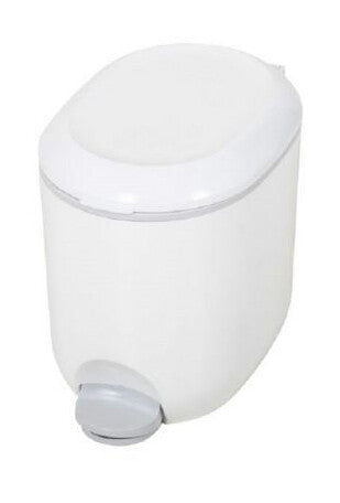 ADDIS 518503 trash can Oval White, Metallic