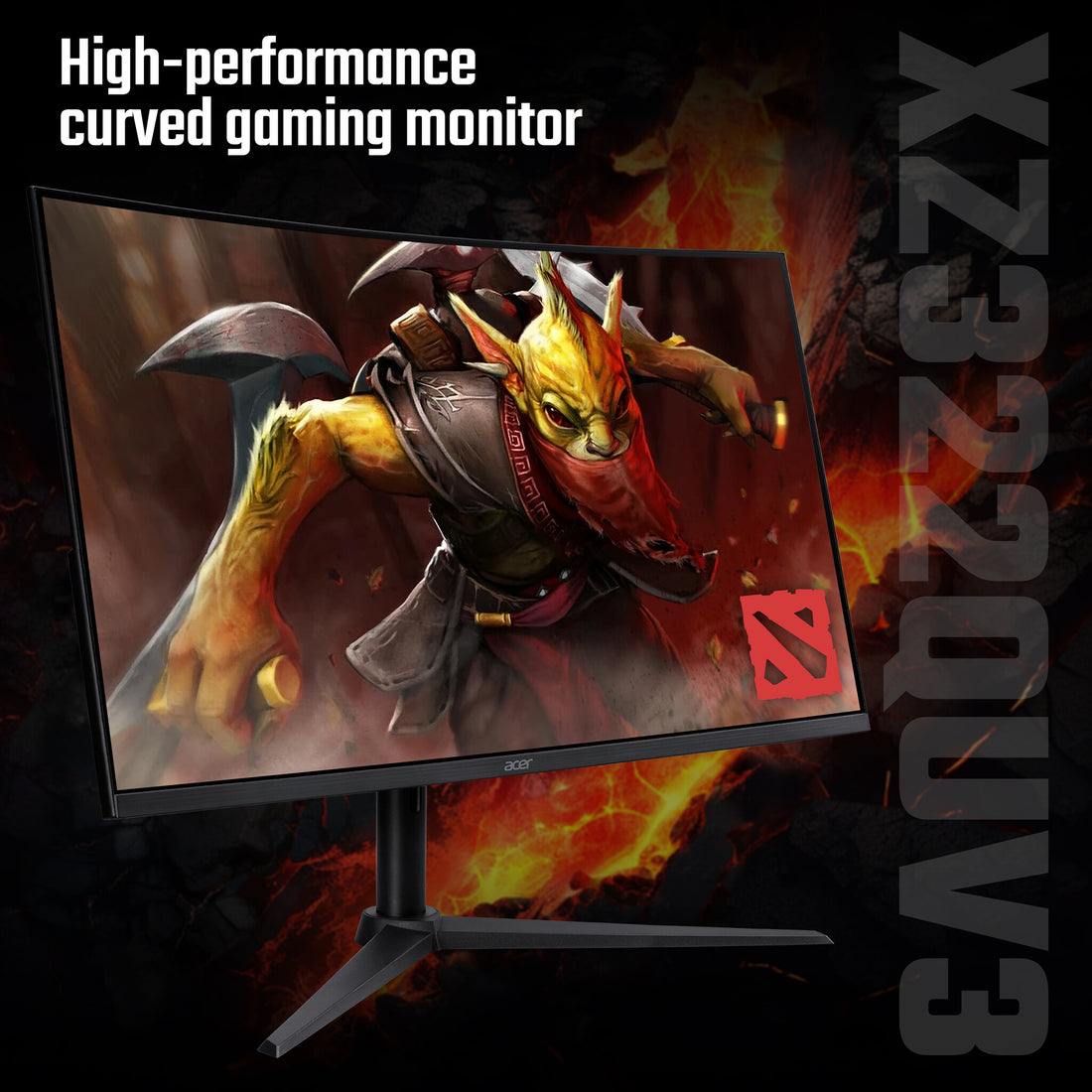 Acer NITRO XZ2 Nitro XZ322QUV3 31.5" Quad HD 180Hz Curved Gaming Monitor - image 2
