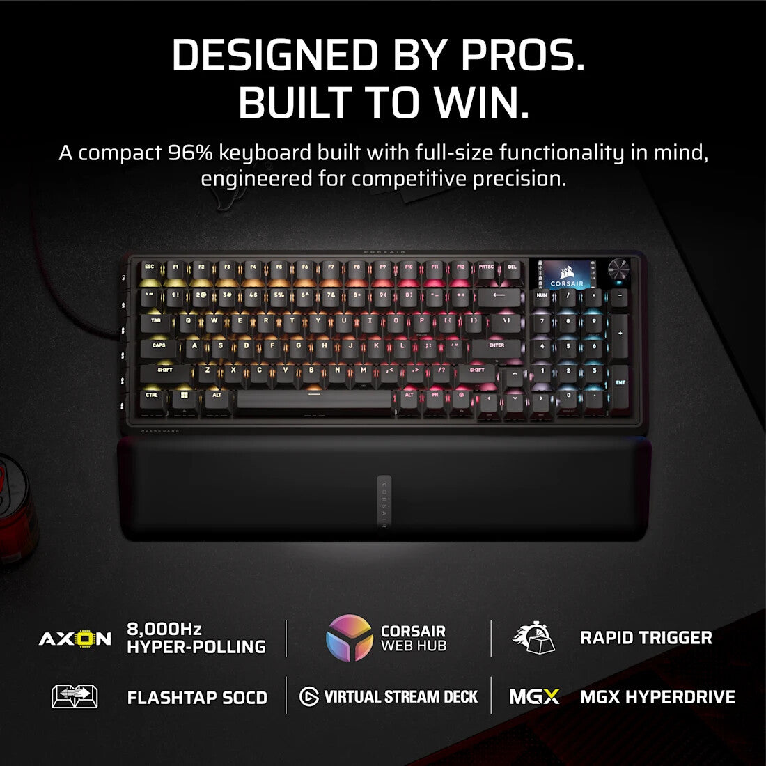 Corsair VANGUARD 96 keyboard Gaming USB QWERTY UK English Black - image 2