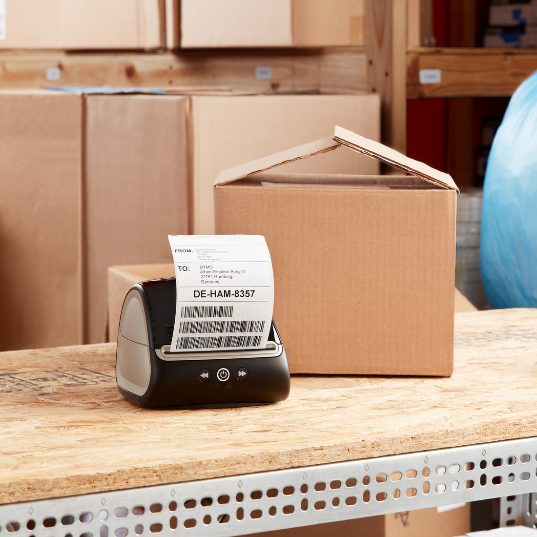 DYMO Authentic LabelWriter Shipping Labels | 102 mm x 210 mm | Self Adhesive | 6 Rolls of 140 Easy-Peel Labels - image 4