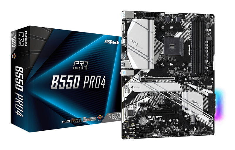 Asrock B550 Pro4 AMD B550 Socket AM4 ATX