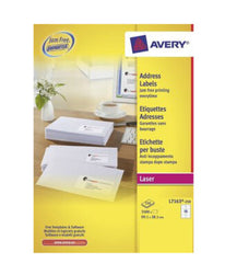 Avery L7163-250 addressing label Self-adhesive label White