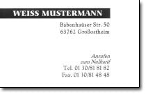 DECAdry OCB-3261 business card 150 pc(s)